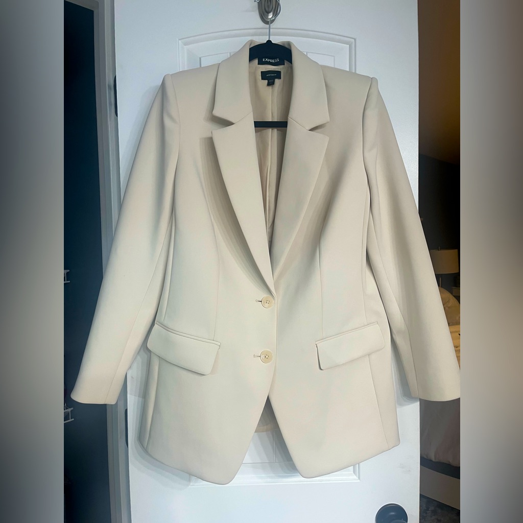 Express Oversized Two Button Blazer